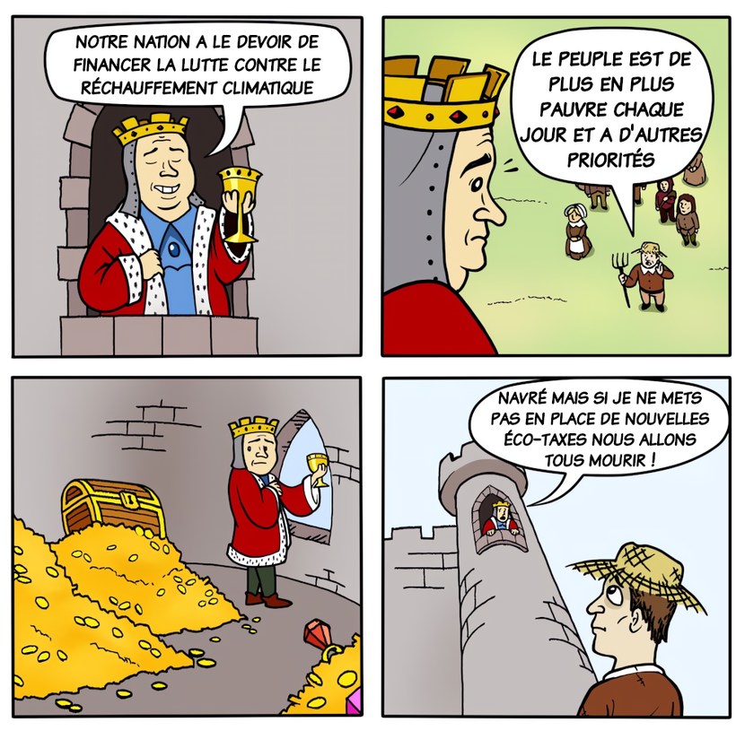Le roi qui fuira avec son sac d'or vers la fin de l'invasion - meme