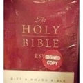 A signed bible