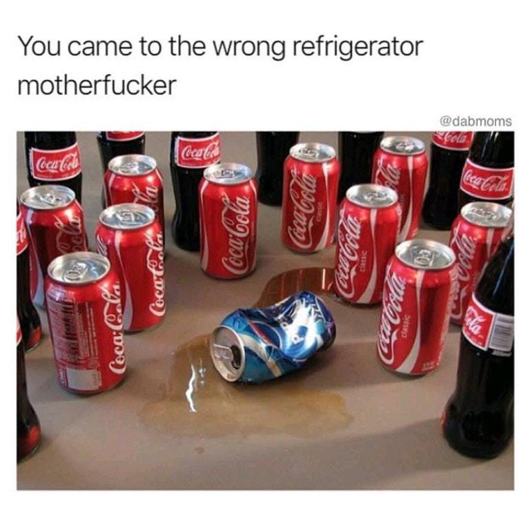 Pepsi vs Coca-cola - meme