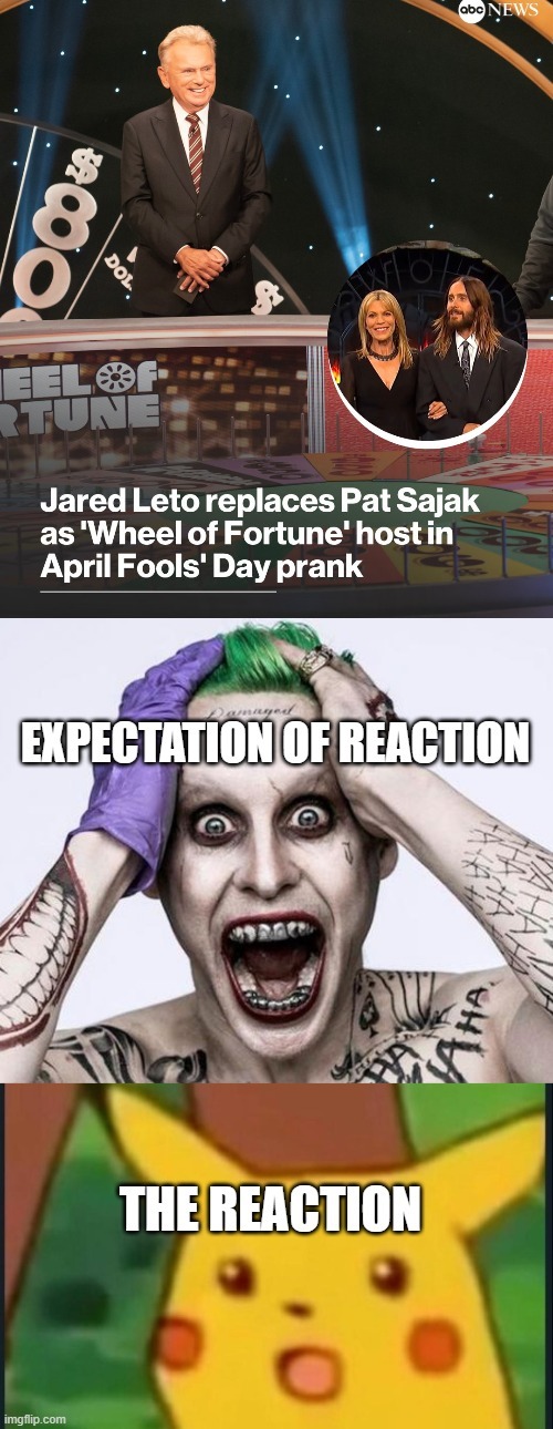Jared Leto Wheel of Fortune meme