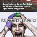 Jared Leto Wheel of Fortune meme
