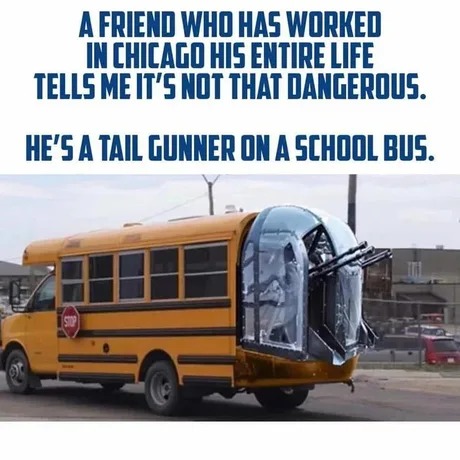 Chicago school bus - meme