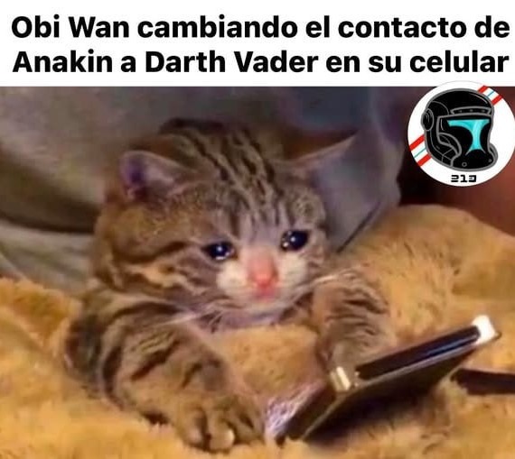 Obi-Wan actualizando el contacto de su ex amigo - meme