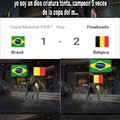 Jugo mejor Brasil pero los contragolpes de Belgica eran letales
