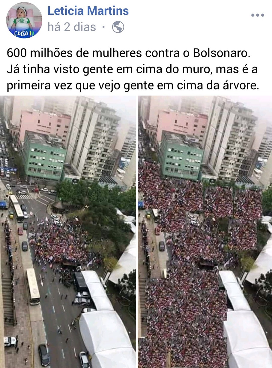 600 milhões de mulheres só no Brasil! - meme