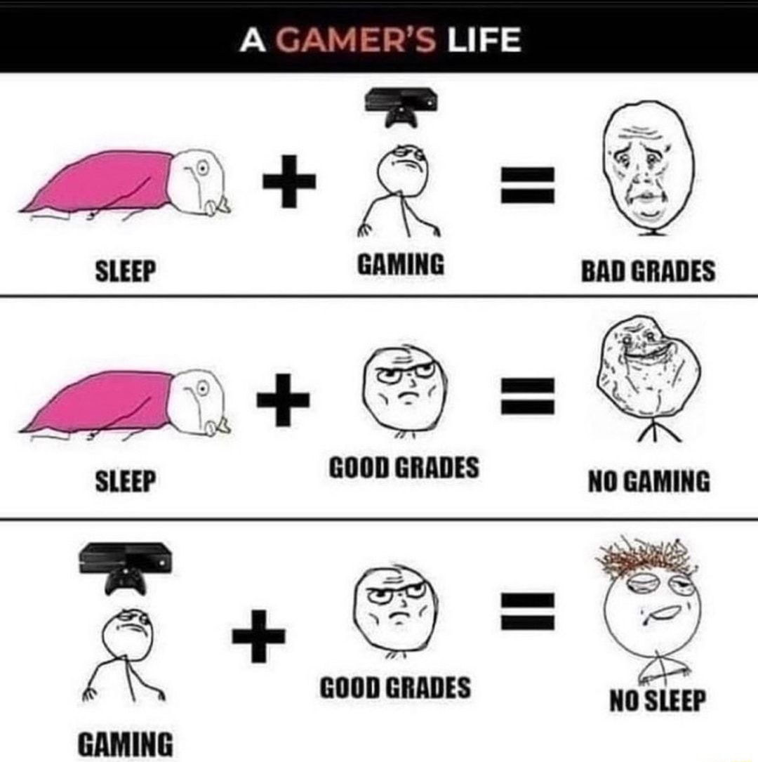 Gamers life - meme
