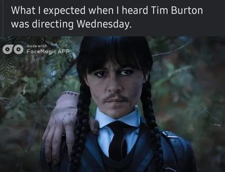 if Wednesday Addams had good casting - meme