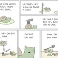 Oh shit snail