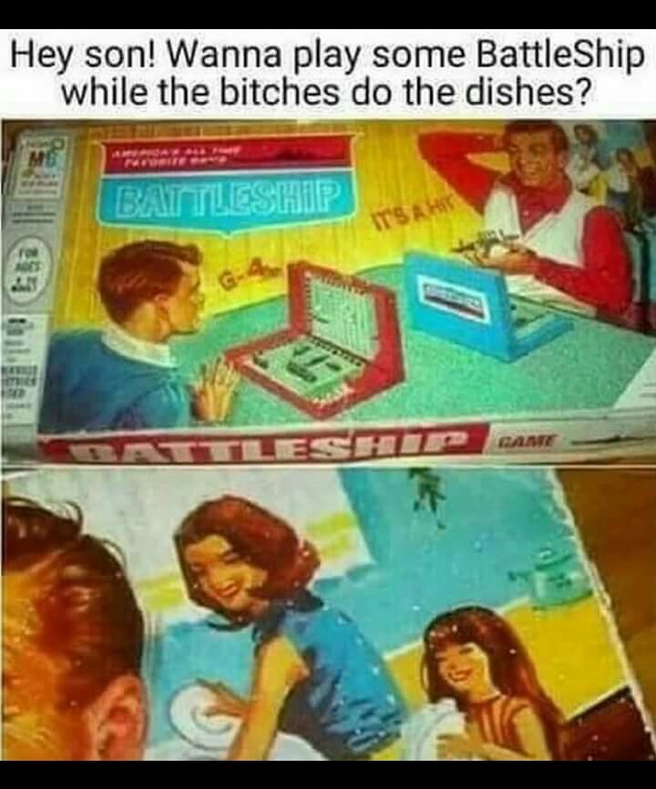 Bitches to the dishes - meme