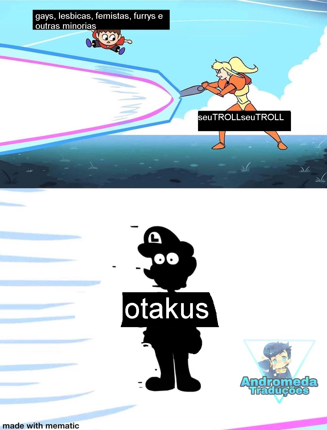o titulo é um otaku - meme