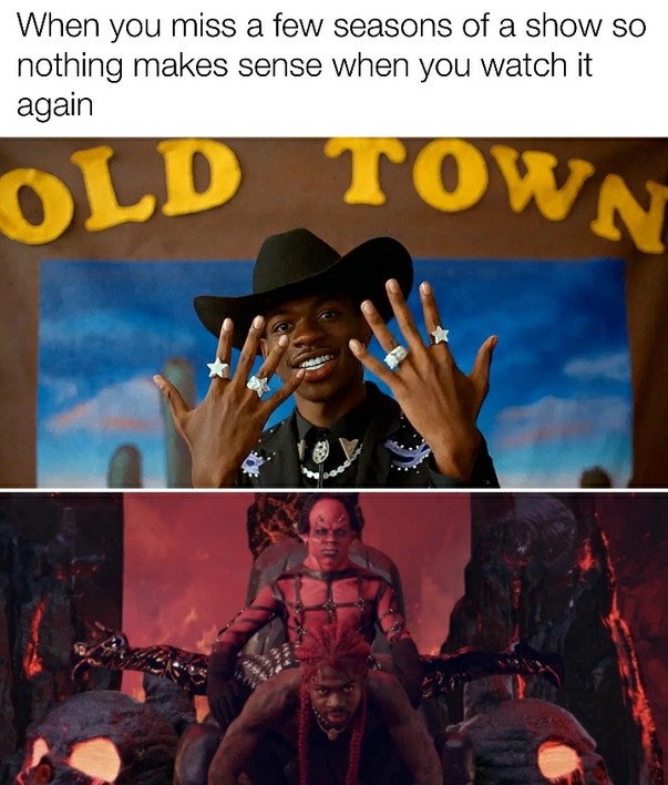 Lil nas X is bit confused but he's got the spirit - meme