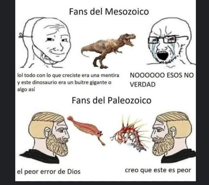 fans de dinosaurios en crisis - meme