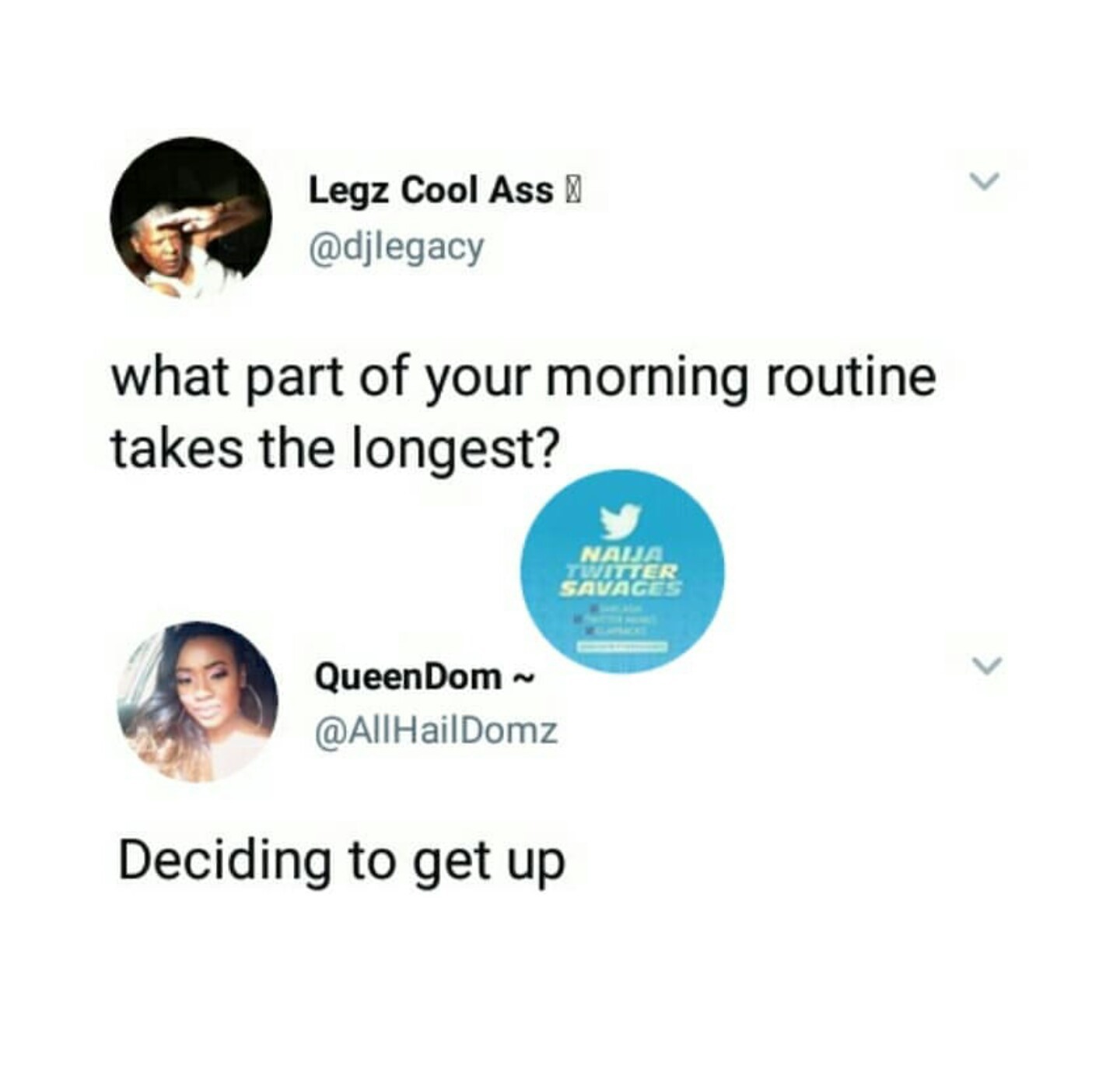 Morning routine - meme