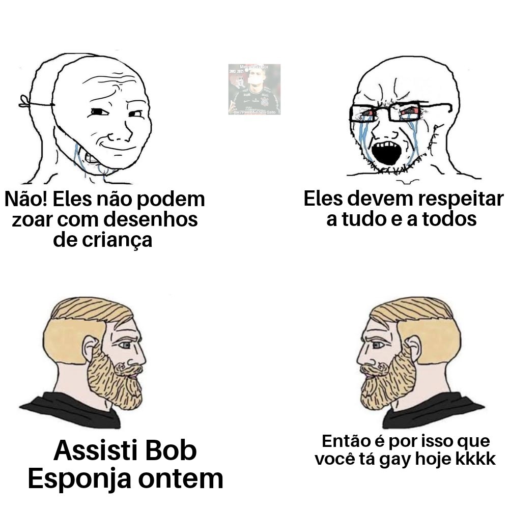 explicações brabas de meme on X: 🗺️ o meme sim (chad/yes) eh um meio  defensivo de reagir positivamente quando confrontado com oposições a  opinião ou ideologia da vítima. o traço propositalmente bem