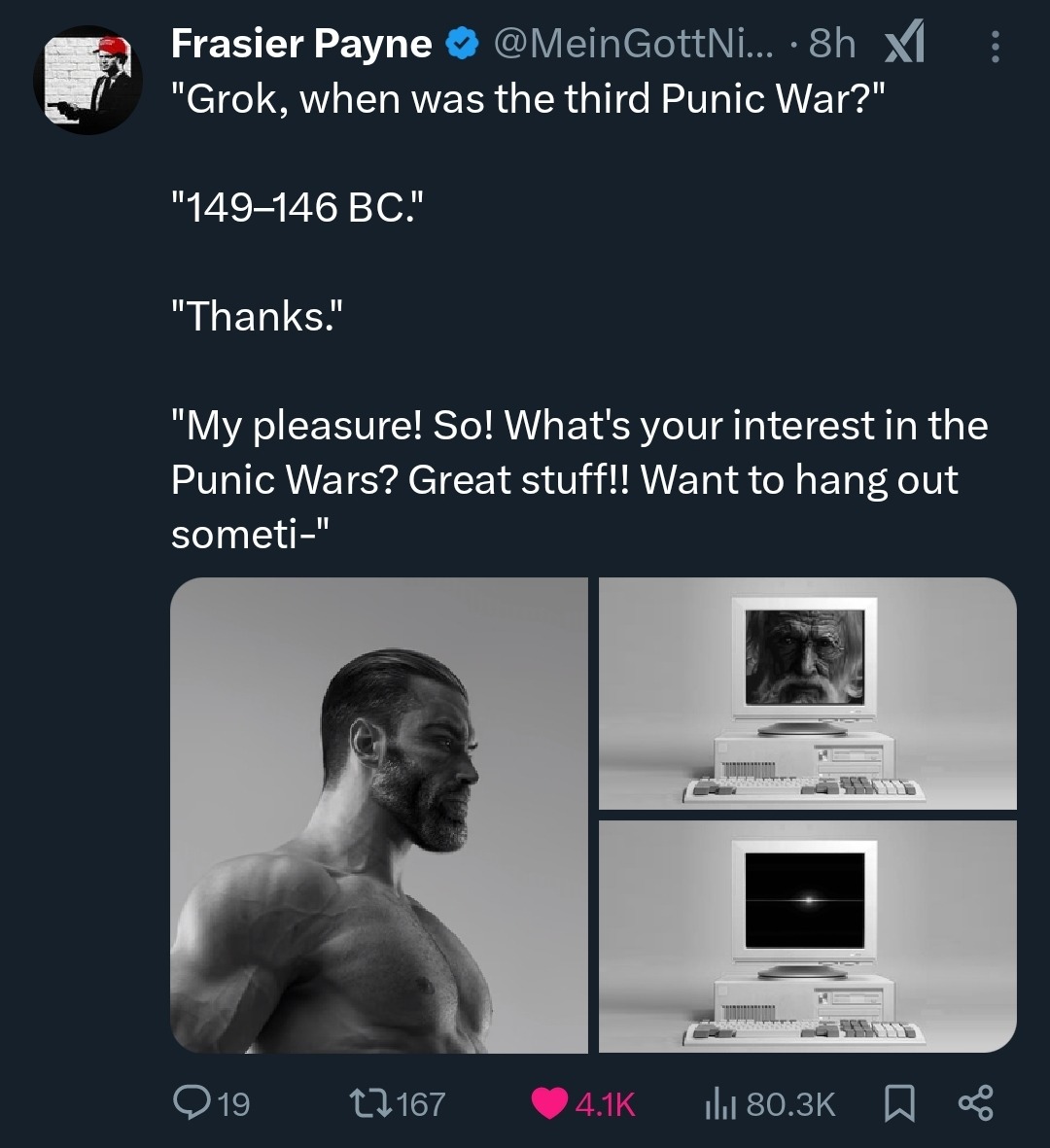 dongs in a grok - meme