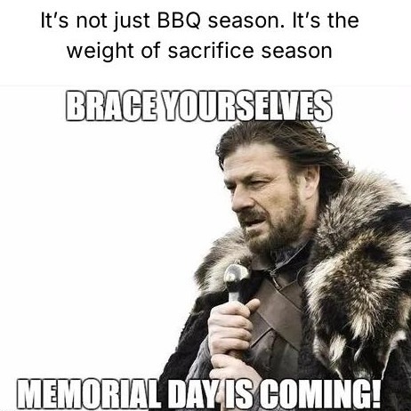 Not just BBQ season... it’s emotional damage season - meme