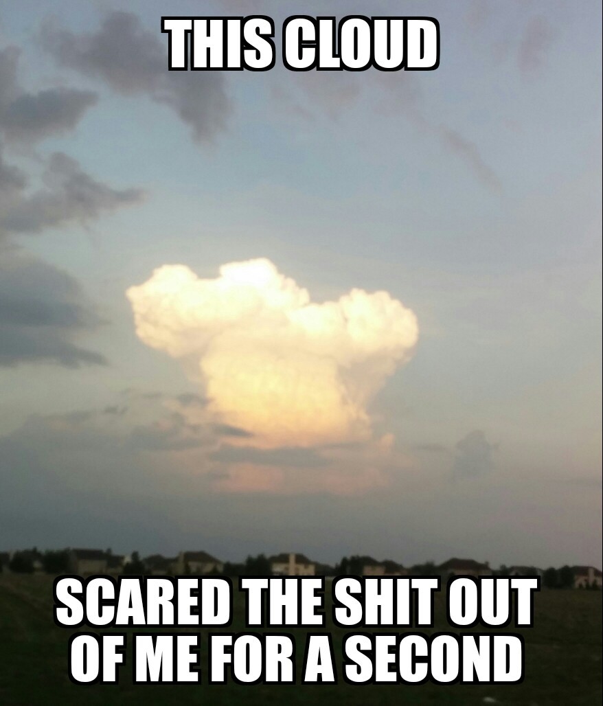 mushroom clouds - meme
