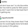 Yoda's my favorite Star Wars character