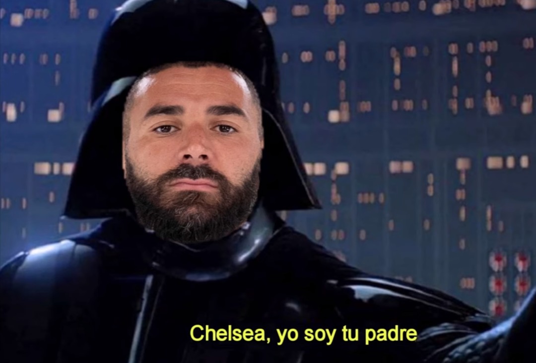 Benzema domando al Chelsea - meme