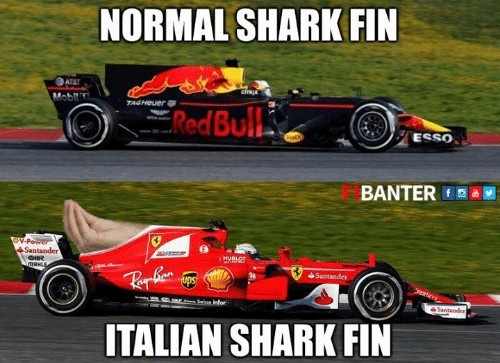 Can't believe Ferrari out of Singapore GP on lap one. - meme