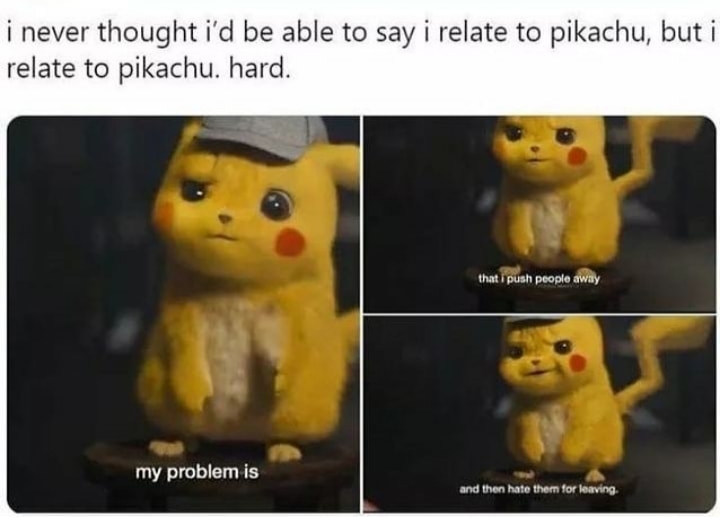 Pikachu is my spirit pokemon - meme