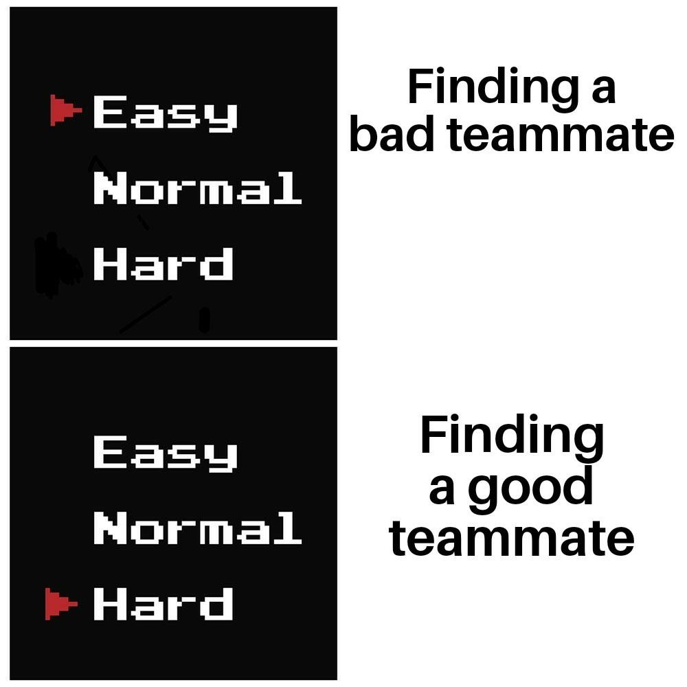 Random teammates - meme