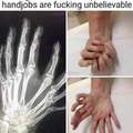 Those are obviously man hands
