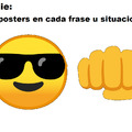 Cualquier emoji y un puño