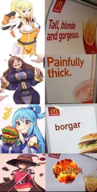 borgar (Sorry for the weeb shit, it was my friend's idea.) - meme