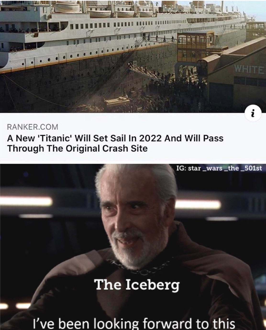 Iceberg thinks he is slick - meme