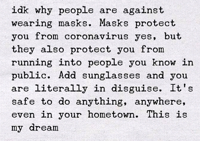 I never dreamt I'd use a mask legally in a Bank - meme