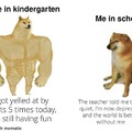 Kindergarten vs school