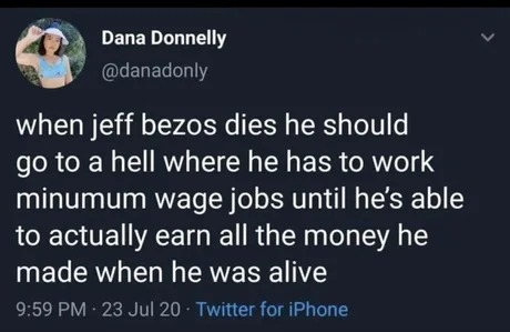 Jeff Bezos hell - meme