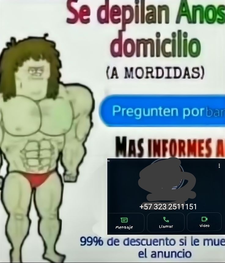 Primeras 100 llamadas se depila gratis - meme