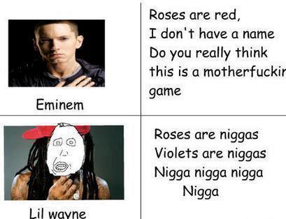 Roses are nigga - meme