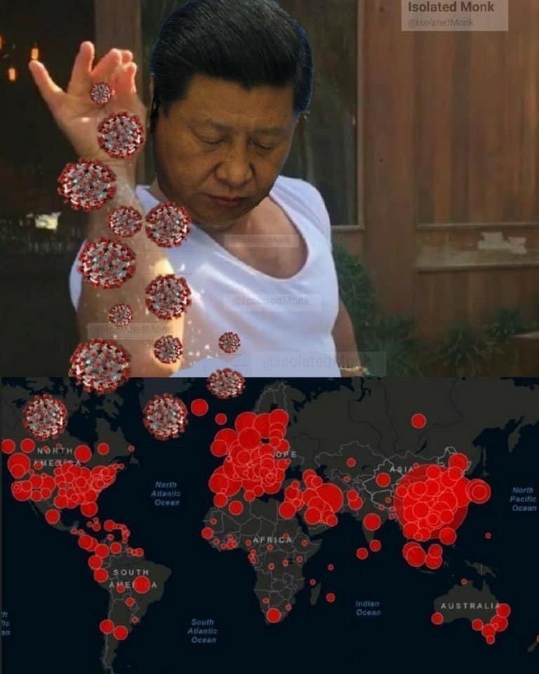 china e a desgraça do mundo - meme