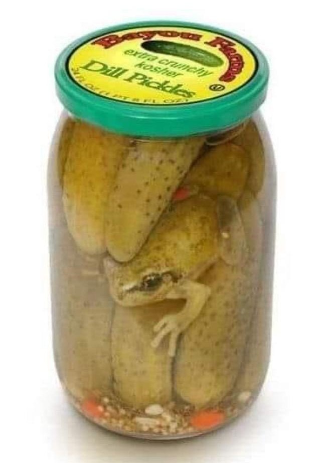 Frogger pickles - meme