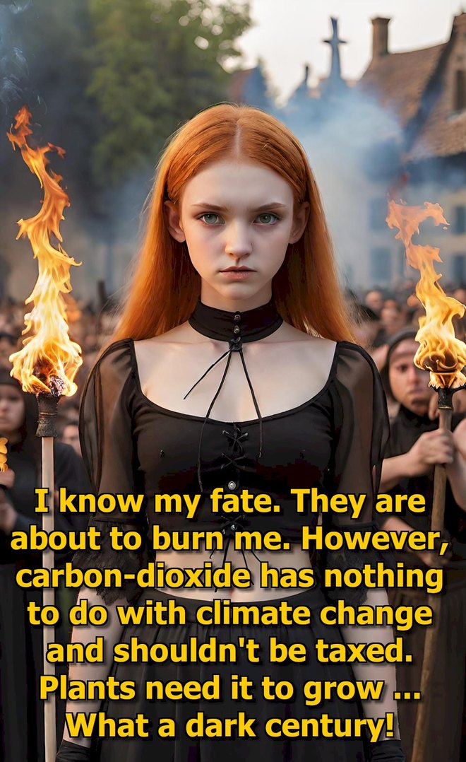 Climate change dogmas and inquisition - meme