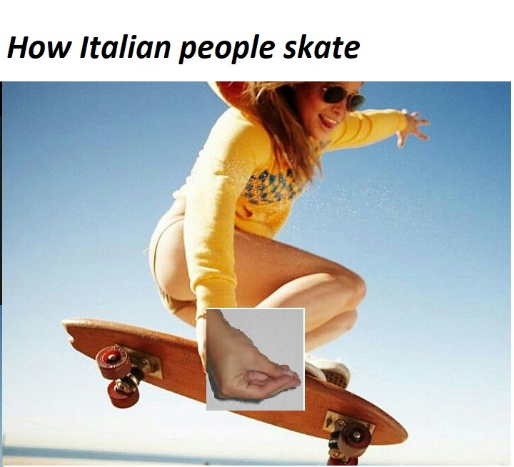 Italians can sk8 too - meme