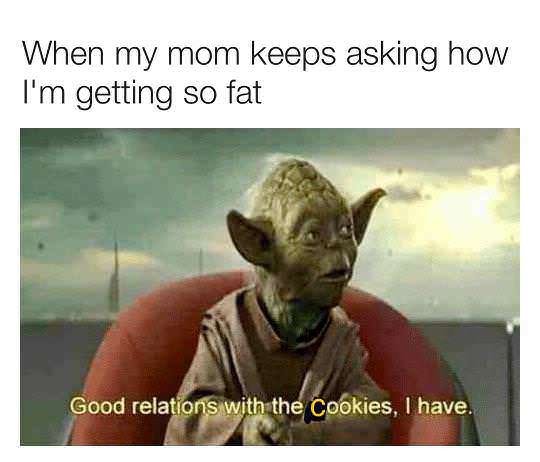 Good relations with the cookies I have - meme