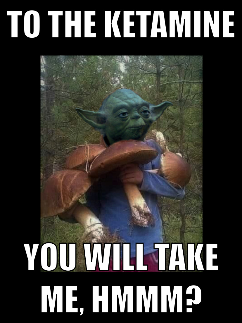 Yoda needs his refill - meme