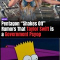 Pentagon Shakes Off rumors that Taylor Swift a government psyop