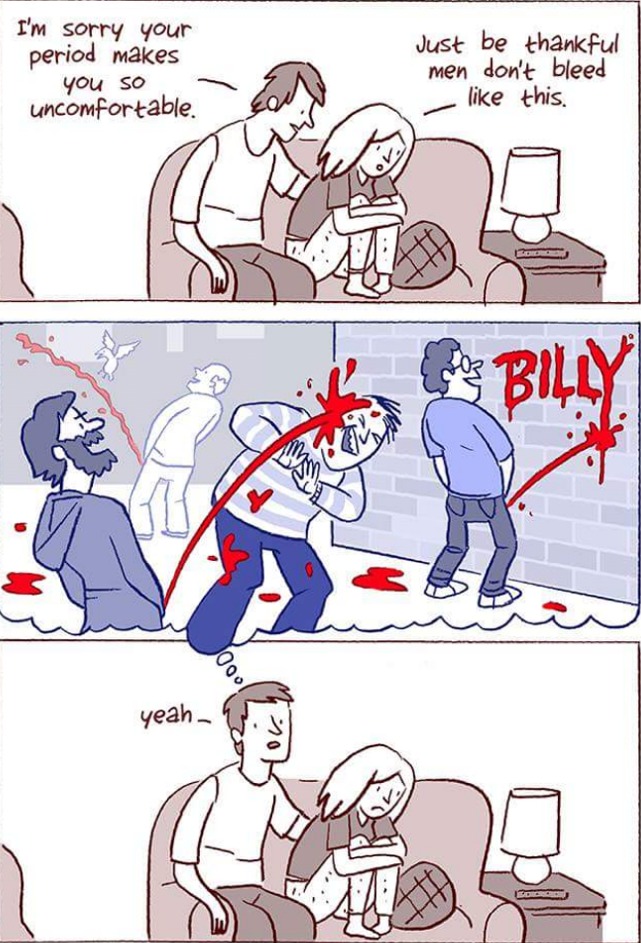 if men woud bleed - meme