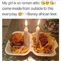 boney African feet