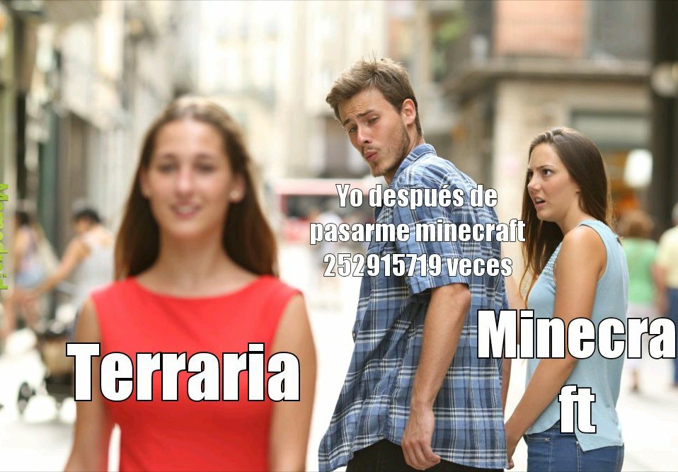 Terraria tiene 150 horas de juego - meme