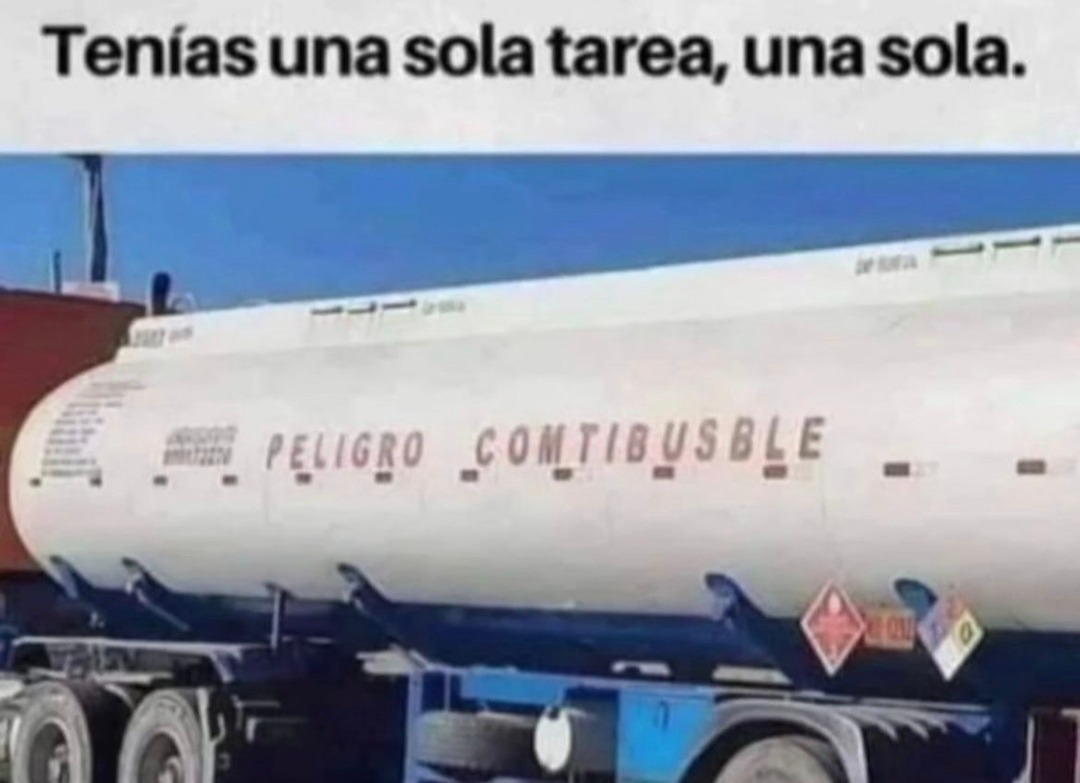 Tenías una sola tarea y la explosión lo confirma - meme