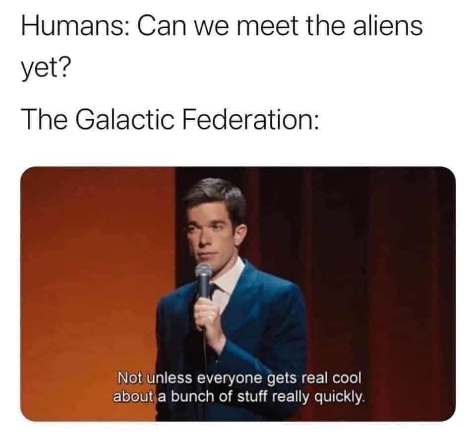 I wanna meet an alien - meme