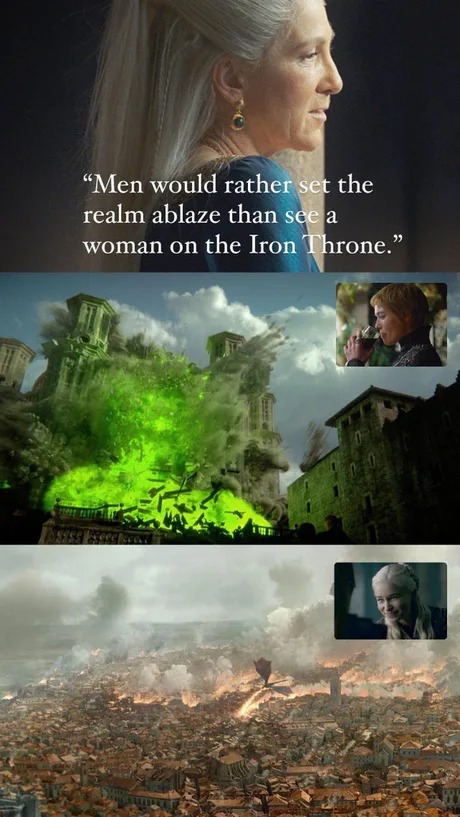 Men and women in House of the Dragon - meme