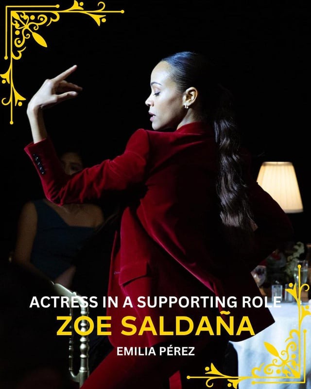 Zoe Saldana best supporting actress meme news