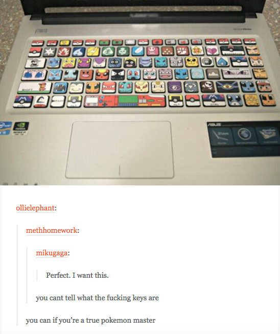 Help me out: which pokemon is on the "a" key? - meme